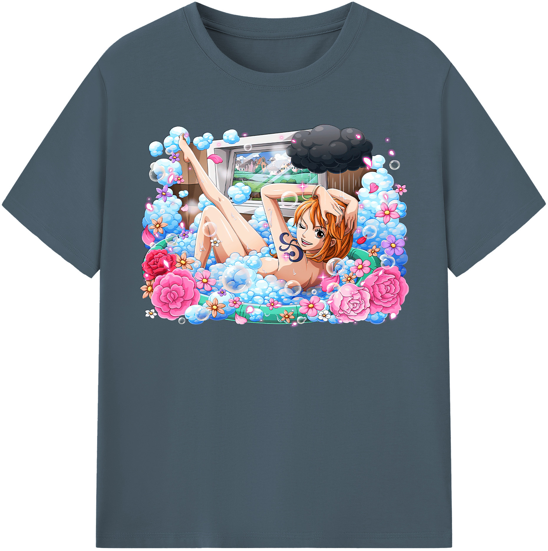 ワンピース ナミ ONE PIECE Nami 綿100％半袖Tシャツ（フロントプリント）